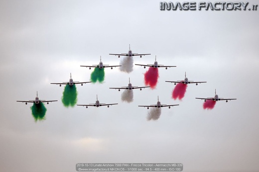 2019-10-13 Linate Airshow 7568 PAN - Frecce Tricolori - Aermacchi MB-339